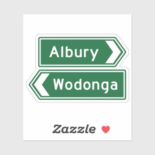 Albury Wodonga Australia Sticker (Vel)