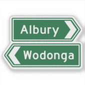 Albury Wodonga Australia Sticker (Voorkant)