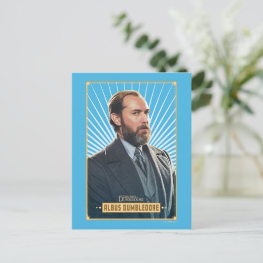 Albus Dumbledore Character Graphic Briefkaart (Staand voorkant)