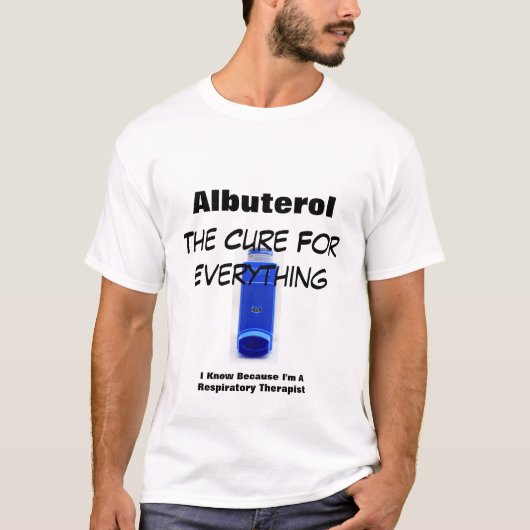 Albuterol de kure voor alles t-shirt (Voorkant)