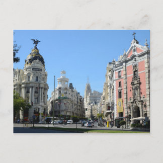 Alcala en Gran Via, Briefkaart Madrid