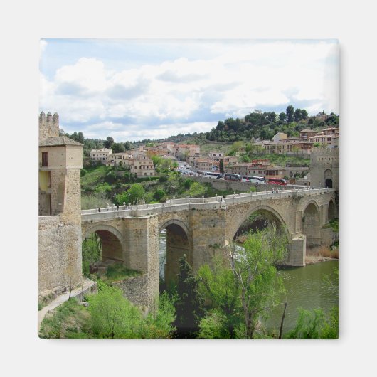 Alcantara brug over de Tagus (Tajo) Magneet (Voorkant)
