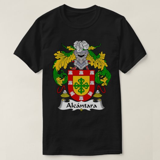 Alcantara Coat of Arms Family Crest Premium T-shirt (Design voorkant)