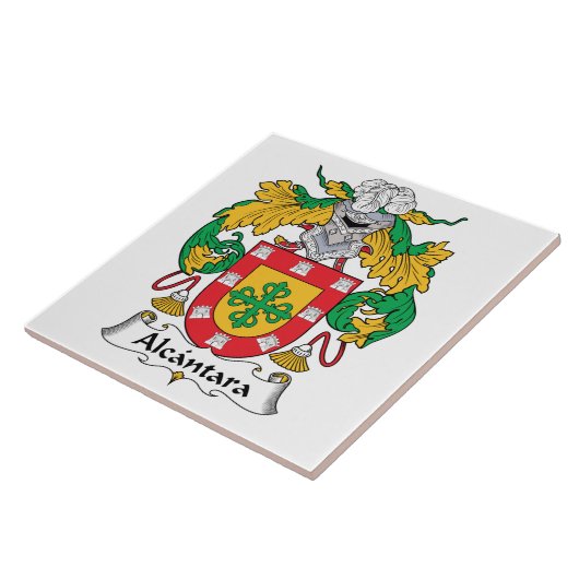 Alcantara Family Crest Tegeltje (Zijkant)