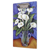 Alcatraces, bloemenschilderij klembord (Links)