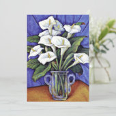 Alcatraces, fijn kunstschilderij bedankkaart (Staand voorkant)