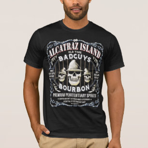 ALCATRAZ_BAD_GUYS_WHISKEY_LABEL T-SHIRT