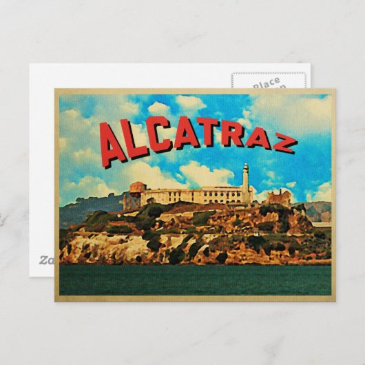 Alcatraz Briefkaart (Voorkant / Achterkant)
