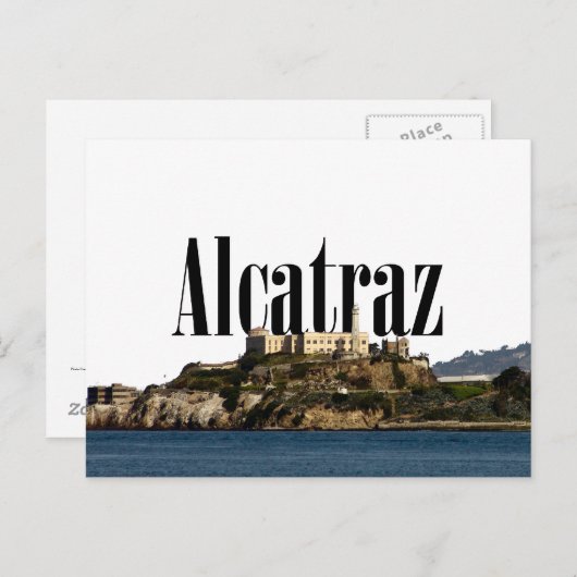 Alcatraz-Briefkaart met Alcatraz in Sky Briefkaart (Voorkant / Achterkant)