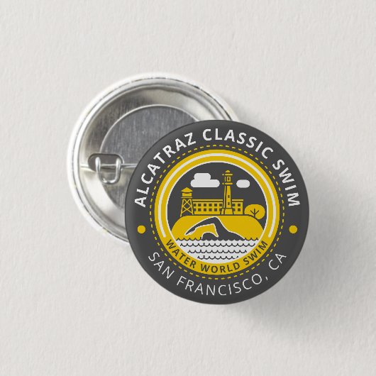 Alcatraz Classic-toets Ronde Button 3,2 Cm (Voorkant /achterkant)