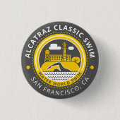 Alcatraz Classic-toets Ronde Button 3,2 Cm (Voorkant)