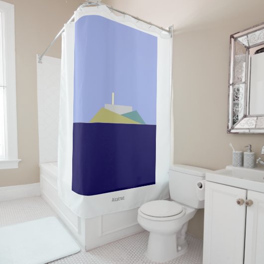 Alcatraz Douchegordijn! Douchegordijn (In situ)