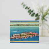 Alcatraz-eiland ansichtkaart briefkaart (Staand voorkant)