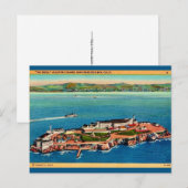 Alcatraz-eiland ansichtkaart briefkaart (Voorkant / Achterkant)
