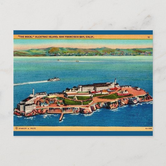Alcatraz-eiland ansichtkaart briefkaart (Voorkant)