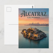 Alcatraz-eiland Californië Briefkaart (Voorkant / Achterkant)