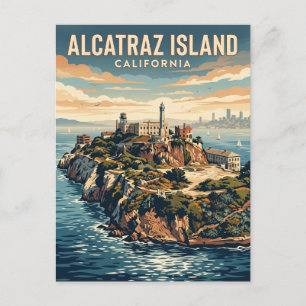 Alcatraz-eiland Californië Briefkaart