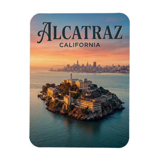 Alcatraz-eiland Californië Magneet (Verticaal)