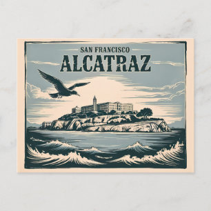 Alcatraz Eiland Gevangenis San Francisco Reis Rert Briefkaart