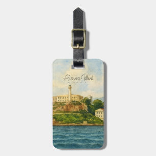 Alcatraz eiland – Reisbestemming San Francisco Bagagelabel