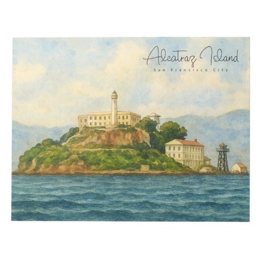 Alcatraz eiland – Reisbestemming San Francisco Notitieblok (Voorkant)