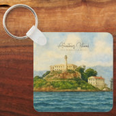 Alcatraz eiland – Reisbestemming San Francisco Sleutelhanger (Voorkant)