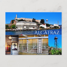 ALCATRAZ EILAND SAN FRANCISCO CALIFORNIË ANSICHTKA BRIEFKAART