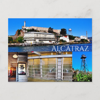 ALCATRAZ EILAND SAN FRANCISCO CALIFORNIË ANSICHTKA BRIEFKAART