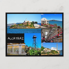 ALCATRAZ EILAND SAN FRANCISCO CALIFORNIË ANSICHTKA BRIEFKAART