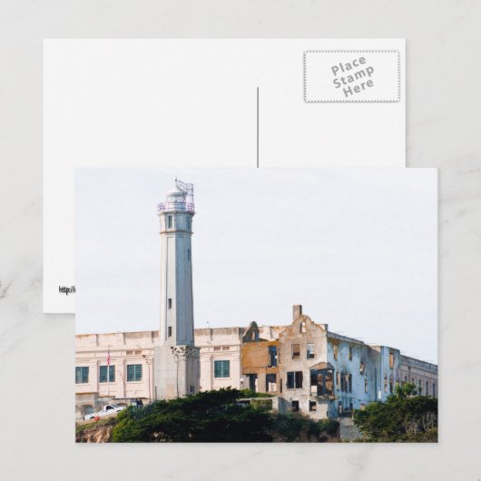 Alcatraz-gevangenis Briefkaart (Voorkant / Achterkant)