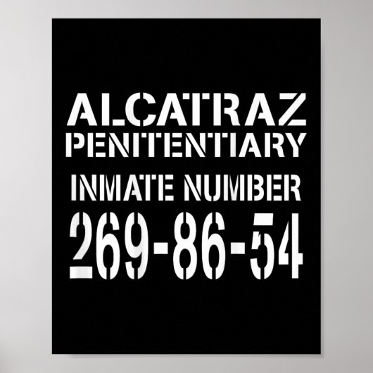 Alcatraz Gevangenis Grappig Gevangene Kostuum Hall Poster (Voorkant)