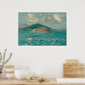 Alcatraz in San Francisco Bay (1856A) Poster (Keuken)