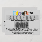 Alcatraz Invitation Kaart (Voorkant / Achterkant)