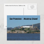 Alcatraz Island - Briefkaart van San Francisco (Voorkant / Achterkant)
