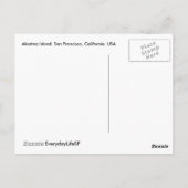 Alcatraz Island - Briefkaart van San Francisco (Achterkant)
