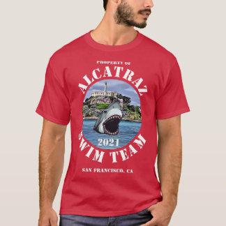 Alcatraz Island Escape Swim Team Shark 2021 Device T-shirt