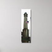 Alcatraz Island Lighthouse & Flag Vertical Canvas (Voorkant)