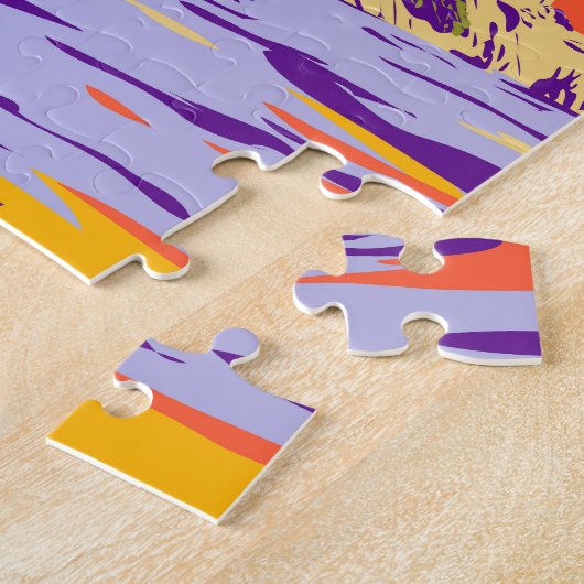 Alcatraz Island San Francisco Travel Art  Legpuzzel (Zijkant)