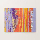 Alcatraz Island San Francisco Travel Art  Legpuzzel (Horizontaal)