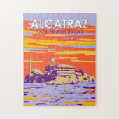 Alcatraz Island San Francisco Travel Art  Legpuzzel (Verticaal)