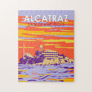 Alcatraz Island San Francisco Travel Art  Legpuzzel