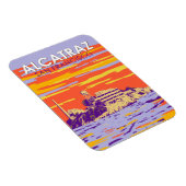 Alcatraz Island San Francisco Travel Art Magneet (Rechterzijde)