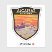 Alcatraz Island San Francisco Travel Art  Sticker (Vel)