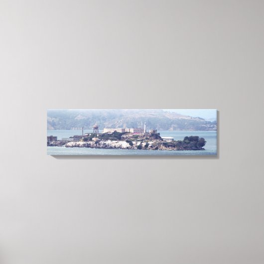 Alcatraz Island van het Bayside Panoramic Canvas Afdruk (Voorkant)