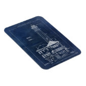 Alcatraz Island Vuurtoren Blauwdruk Magneet (Rechterzijde)