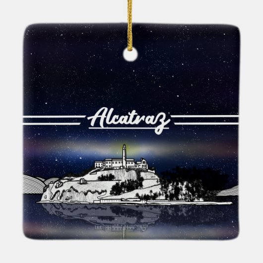 Alcatraz Keramisch Ornament (Achterkant)