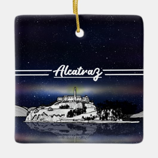 Alcatraz Keramisch Ornament (Voorkant)
