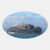 Alcatraz Ovale Sticker (Voorkant)