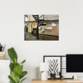 Alcatraz Penitentiary Barber Shop Poster (Thuiskantoor)