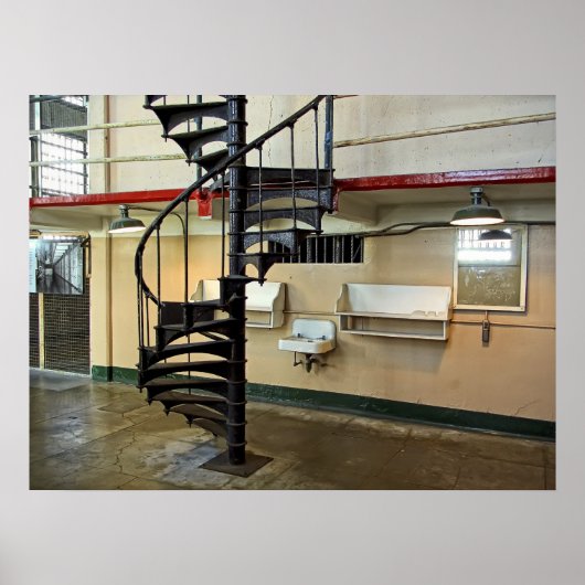 Alcatraz Penitentiary Barber Shop Poster (Voorkant)